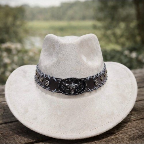 Ковбойський капелюх білий 56-58р (20113-23)