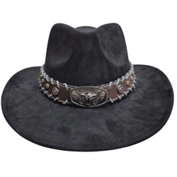 Ковбойская шляпа черная 56-58 р (PT-kovbрhlap_32)