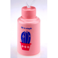 Бутылка Life is simple кактус розовая