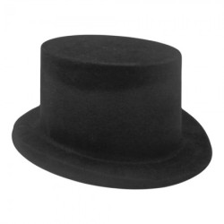 Шляпа цилиндр Флок (черный)