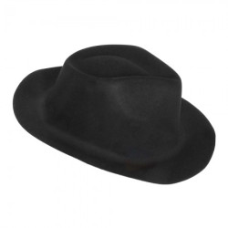 Шляпа детская мафия флок (черная)