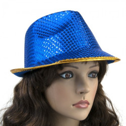 Шляпа Диско твист (синяя)