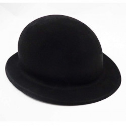 Шляпа детский котелок флок (черный)