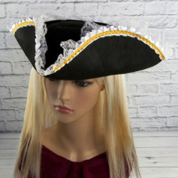 Шляпа пираты с кружевом