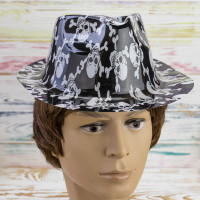 Шляпа Мужская пластиковая с принтом Хэллоуин 12672