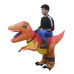 Надувний костюм Вершник на Тиранозаврі (помаранчевий)