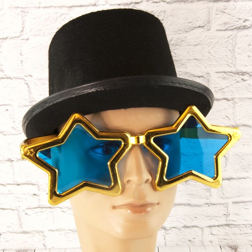 Окуляри Гігант Зірка металік (золоті)