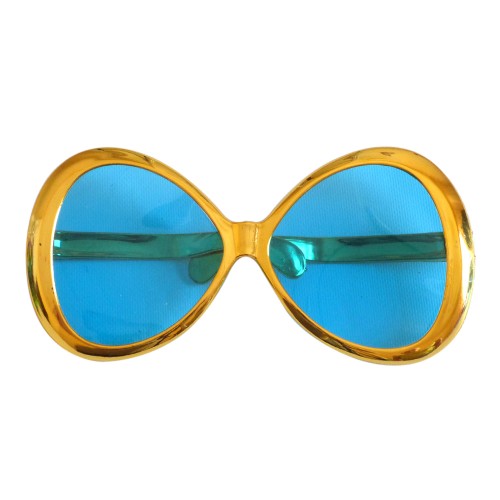 Очки Гигант круглые (металлик) золото