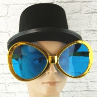 Очки Гигант круглые (металлик) золото Очки Гигант круглые (металлик) золото