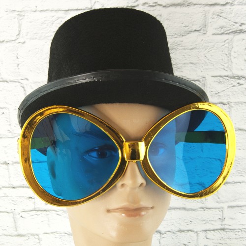 Очки Гигант круглые (металлик) золото