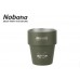 Двошаровий кемпінговий стакан NOBANA 300 мл з нержавіючої сталі зелений