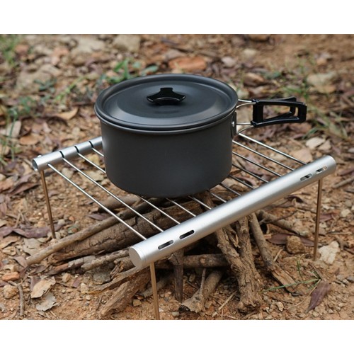 Складна решітка для гриля та барбекю з нержавіючої сталі 30,3×27,5×21,5 см