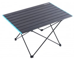 Складаний кемпінговий стіл алюмінієвий чорний 68,2×46,3×40 см