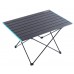 Складаний кемпінговий стіл алюмінієвий чорний 68,2×46,3×40 см