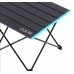 Складаний кемпінговий стіл алюмінієвий чорний 68,2×46,3×40 см