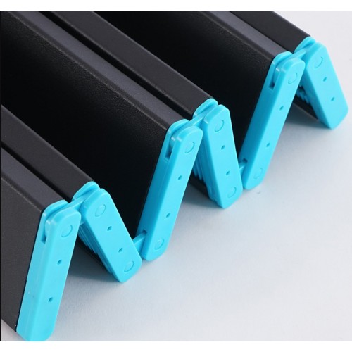 Складаний кемпінговий стіл алюмінієвий чорний 68,2×46,3×40 см