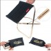 Складаний кемпінговий стілець-табурет чорний 24,8×22,5×27 см до 80 кг