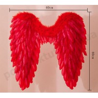 Крылья ангела красные королевские 60х60 Крылья ангела красные королевские 60х60
