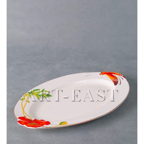 ALF 55-027 Блюдо "Маки" 29 * 17,5 * 2см