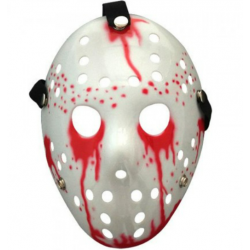 Маска Джейсона пластик (кровавая)
