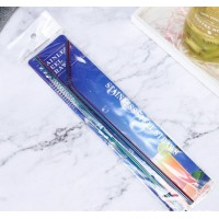 Багаторазові трубочки з нержавіючої сталі 304 — набори 6×215 мм з йоржиком