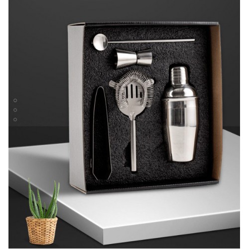 Набір бармена 5 в 1 з нержавіючої сталі (подарункова коробка, 350 мл) Набір бармена 5 в 1 з нержавіючої сталі (подарункова коробка, 350 мл)