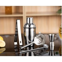 Набор бармена из нержавеющей стали, 5-в-1, подарочная коробка (шекер 750 мл) Набор бармена из нержавеющей стали, 5-в-1, подарочная коробка (шекер 750 мл)