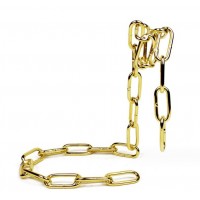 Підставка для вина Ланцюг декоративний металевий золотий — оригінальний тримач