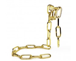 Підставка для вина Ланцюг декоративний металевий золотий — оригінальний тримач