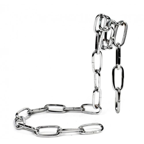 Підставка для вина Ланцюг декоративний металевий сріблястий, 20×12.5×20.5 см