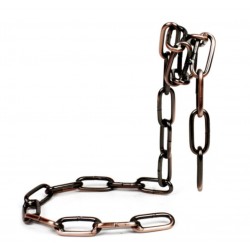 Підставка для вина Ланцюг декоративний металевий антична бронза, 20×12.5×20 см