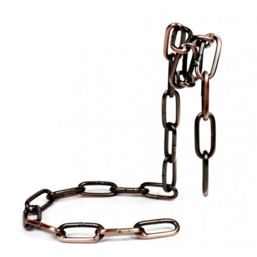 Підставка для вина Ланцюг декоративний металевий антична бронза, 20×12.5×20 см