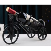Подставка для вина Велосипед ретро металлическая чёрная, 33.5×12×19.4 см