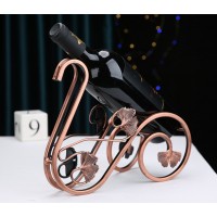 Підставка для вина Лебідь металева антична бронза, 30×12.5×24 см