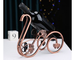 Підставка для вина Лебідь металева антична бронза, 30×12.5×24 см