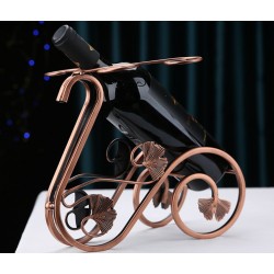 Подставка для вина Лебедь с держателями для 4 бокалов античная бронза, 30×18×24 см