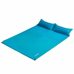 Килимок самонадувний двомісний з подушкою Naturehike NH18Q010-D, 25 мм, блакитний