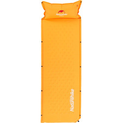 Килимок самонадувний з подушкою Naturehike NH15Q002-D, 25мм, помаранчевий
