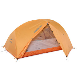 Палатка сверхлегкая двухместная с футпринтом Naturehike Star-River 2 Updated NH17T012-T, 210T, оранжевая
