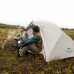 Палатка сверхлегкая двухместная с футпринтом Naturehike Star-River 2 Updated NH17T012-T, 20D, серо-красный