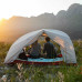 Палатка сверхлегкая двухместная с футпринтом Naturehike Star-River 2 Updated NH17T012-T, 20D, серо-красный