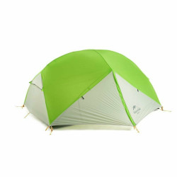 Палатка сверхлегкая двухместная с футпринтом Naturehike Mongar NH17T007-M, 20D зелено-белый