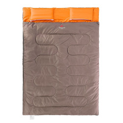 Спальник двухместный с подушками Naturehike DOUBLE SD15M030-J, (12°C), коричневый