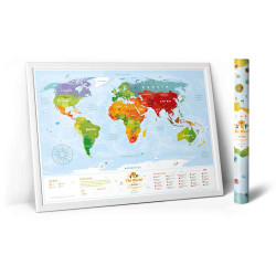 Скретч карта мира KIDS SIGHTH