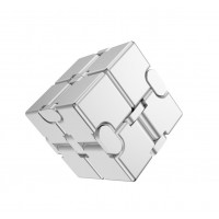 Инфинити куб антистресс металлический серебристый, 76×38×19 мм