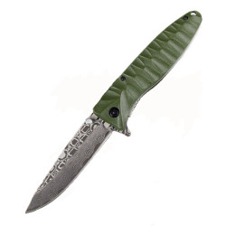 Нож складной Ganzo G620g-2 зеленый травления