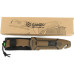 Нож Ganzo G8012V2-DY коричневый (G8012V2-DY) с паракордом