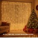 Гірлянда-штора 6×3 м, 600 LED, теплий білий (без гачків)