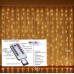 Гірлянда-штора 3×1 м, 100 LED, теплий білий (з гачками)