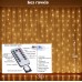 Гірлянда-штора 3×1 м, 100 LED, теплий білий (без гачків)